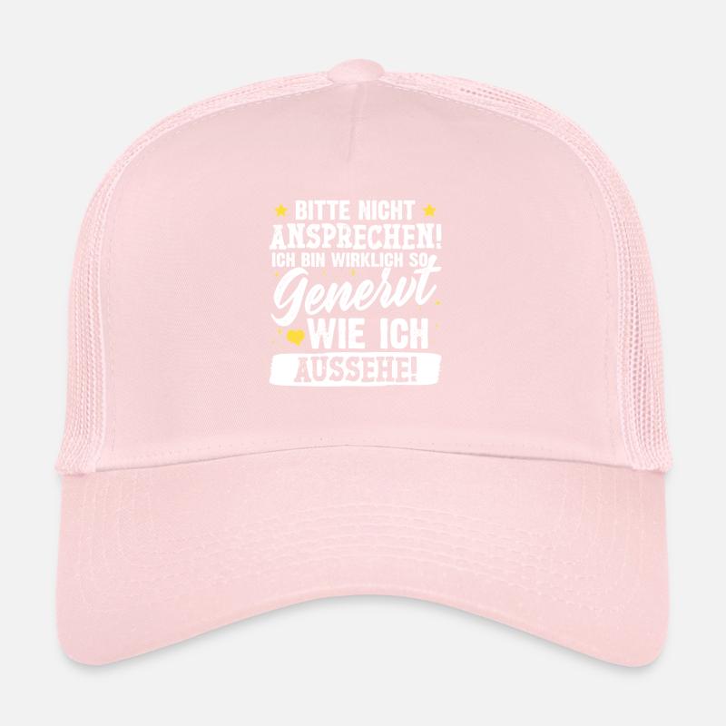 Malle BITTE NICHT ANSPRECHEN Lustiges Trucker Cap