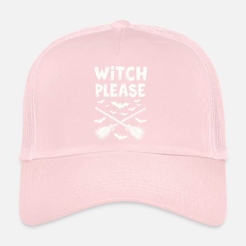 Sorcière s’il vous plaît – Balai de sorcière d’Halloween Casquette trucker 