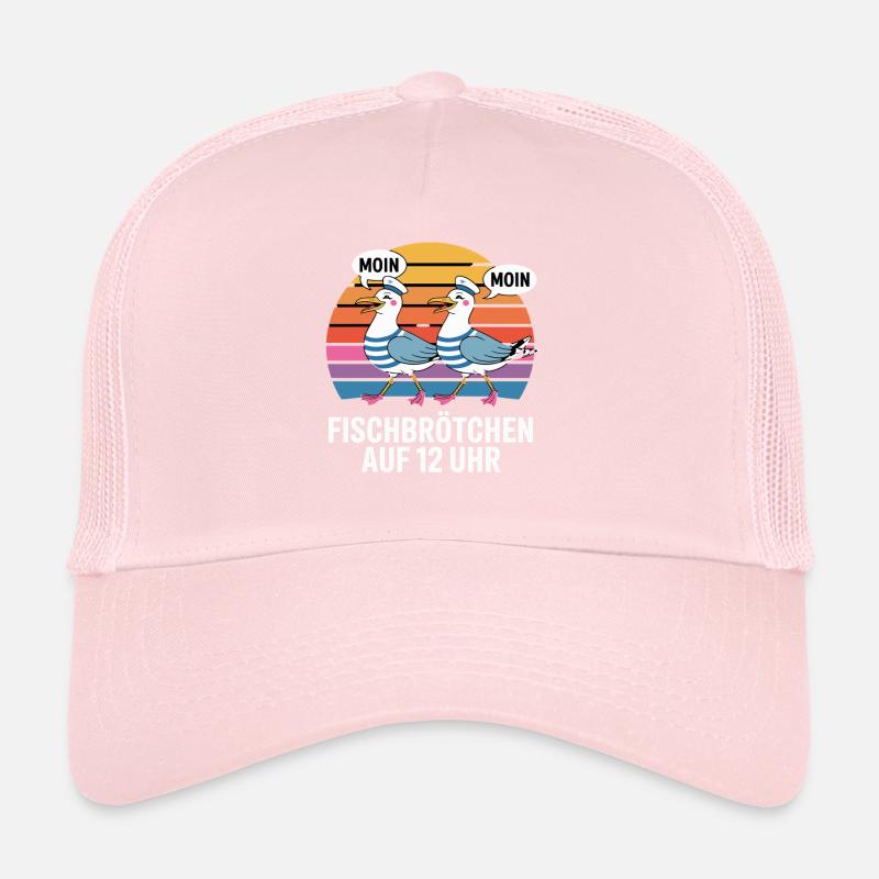  Moin Moin Möwen Maritim Fischbrötchen Auf 12 Uhr Trucker Cap