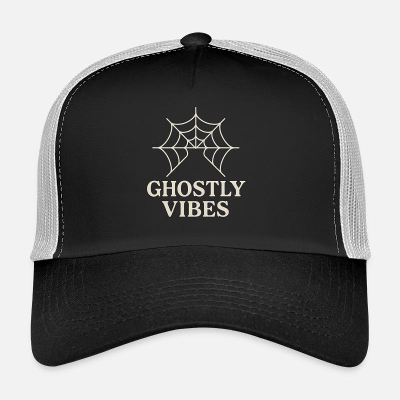Spinnennetz Design mit Ghostly Vibes Trucker Cap