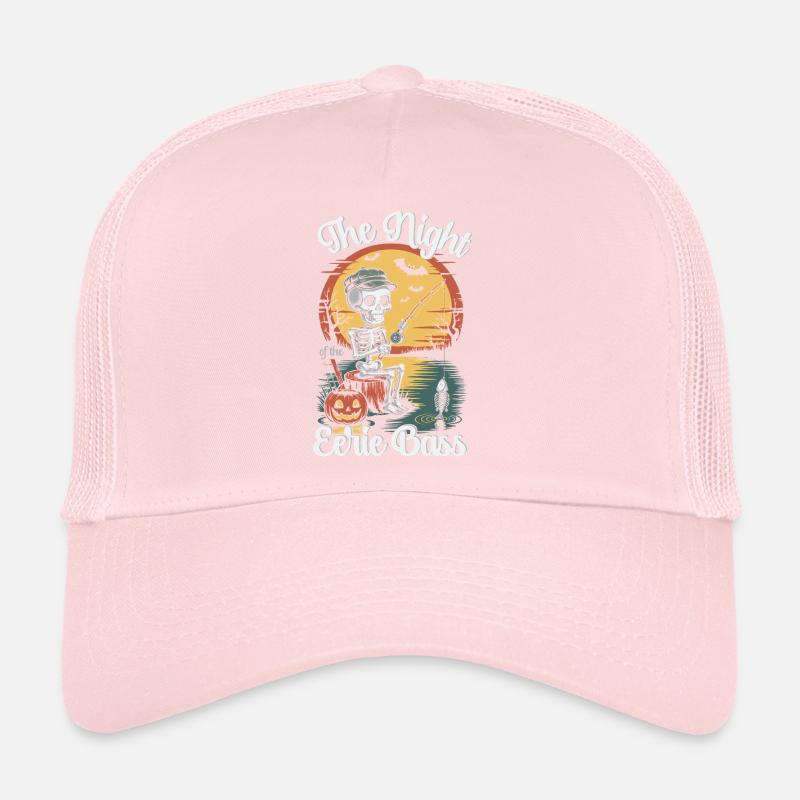 Motif de nuit de basse étrange avec squelette Casquette trucker 