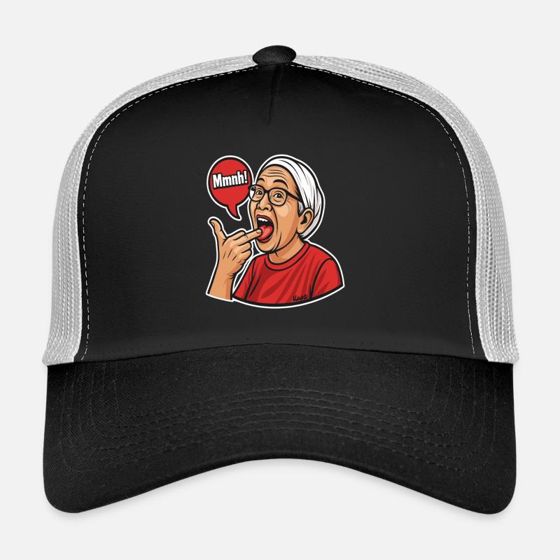 Asiatische Mutter mit Sprechblasen-Design Trucker Cap
