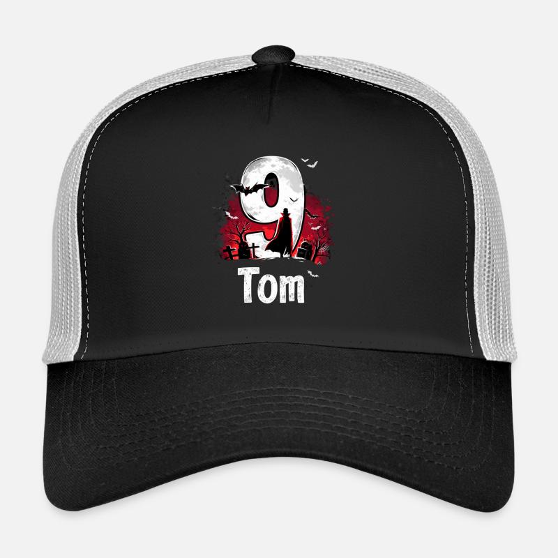 Conception de nuit de fantôme effrayant d'Halloween Casquette trucker 