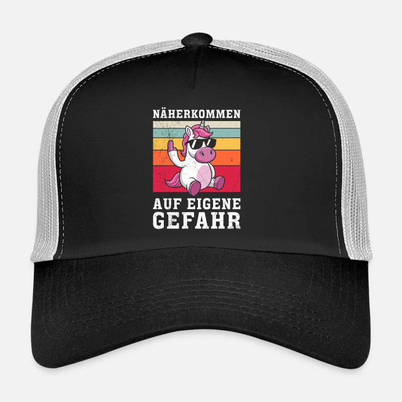 Mallorca NÄHER KOMMEN AUF EIGENE GEFAHR Lustig - Trucker Cap - Schwarz/Steingrau