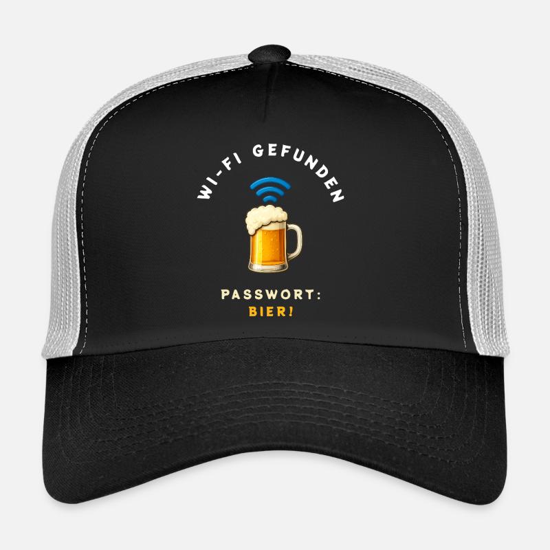 WiFi Bier Lustiges Design Trucker Cap