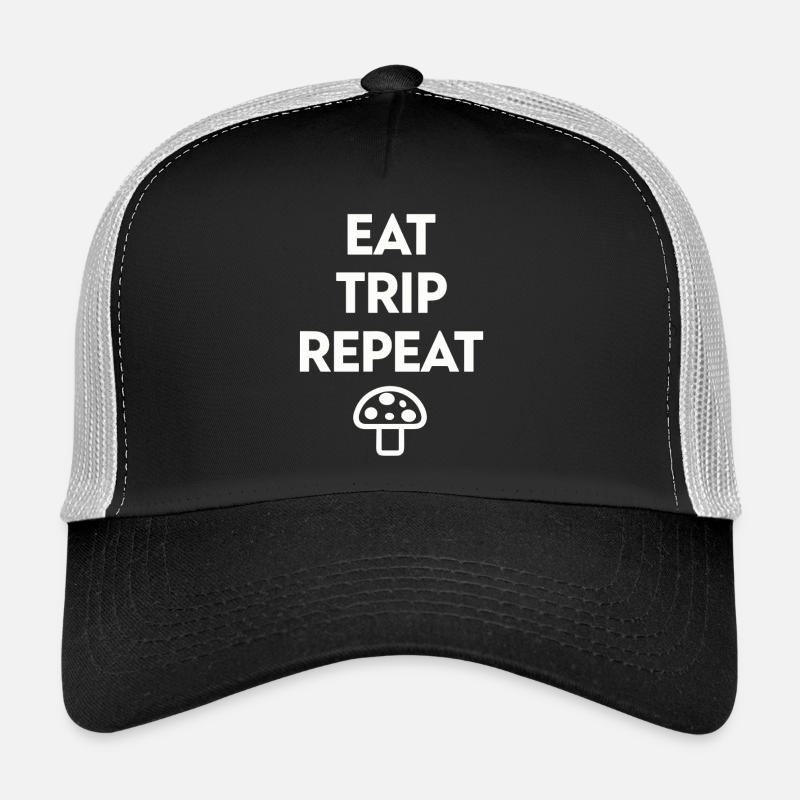 Eat Trip Repeat - Lustiger Pilz Spruch Trucker Cap