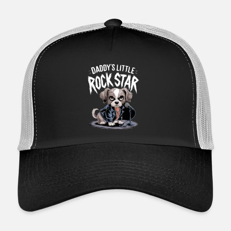 Canine with leather jacket Trucker Cap