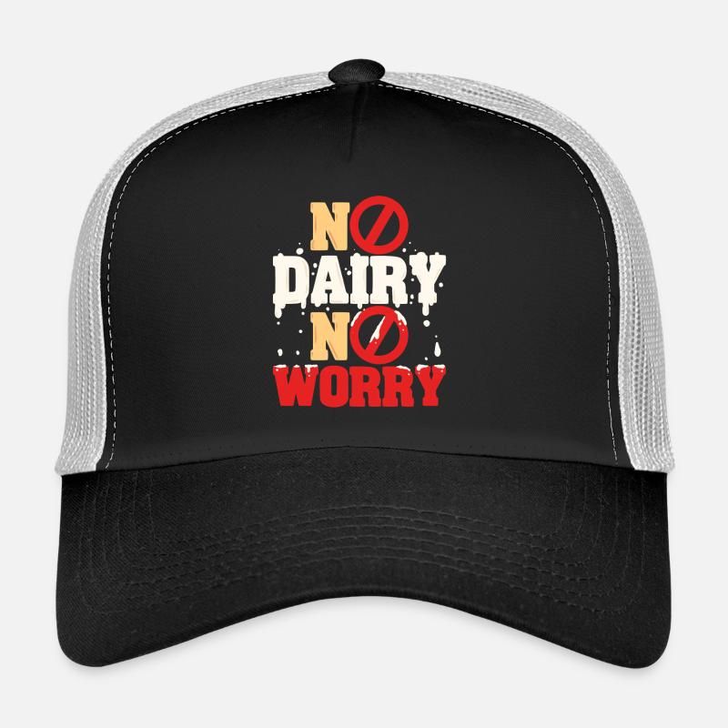 Intolérance au lactose Pas de produits laitiers, pas de souci Casquette trucker 