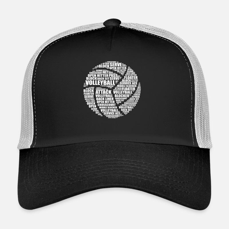 Volleyball Wort Kunst Geschenk Trucker Cap
