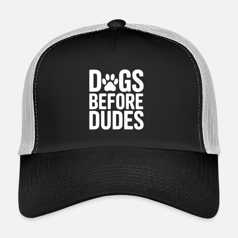 Les chiens avant les mecs Casquette trucker 