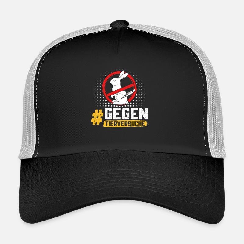 Animal protection STOP ANIMAL TESTING AGAINST TESTING Trucker Cap