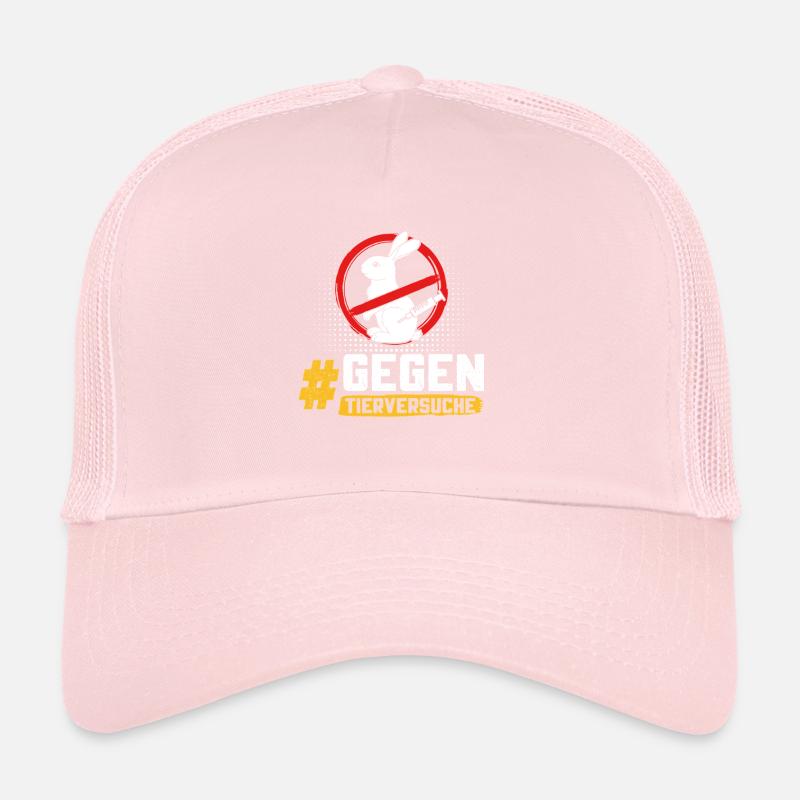 Animal protection STOP ANIMAL TESTING AGAINST TESTING Trucker Cap