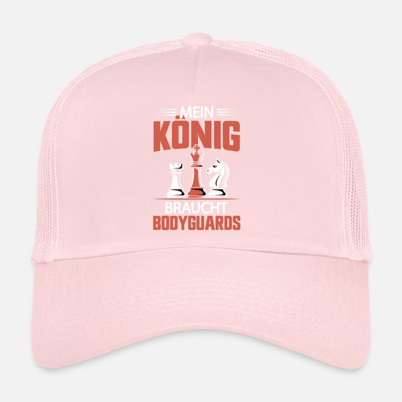 Chess Chess Piece King Bodyguard Gift Casquette trucker 