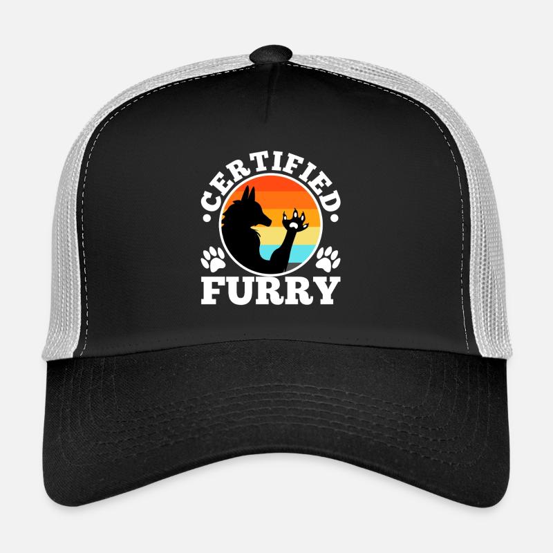 Fourrure certifiée Casquette trucker 