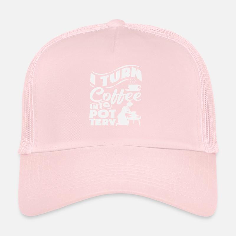 Je transforme le café en magie de la poterie Casquette trucker 