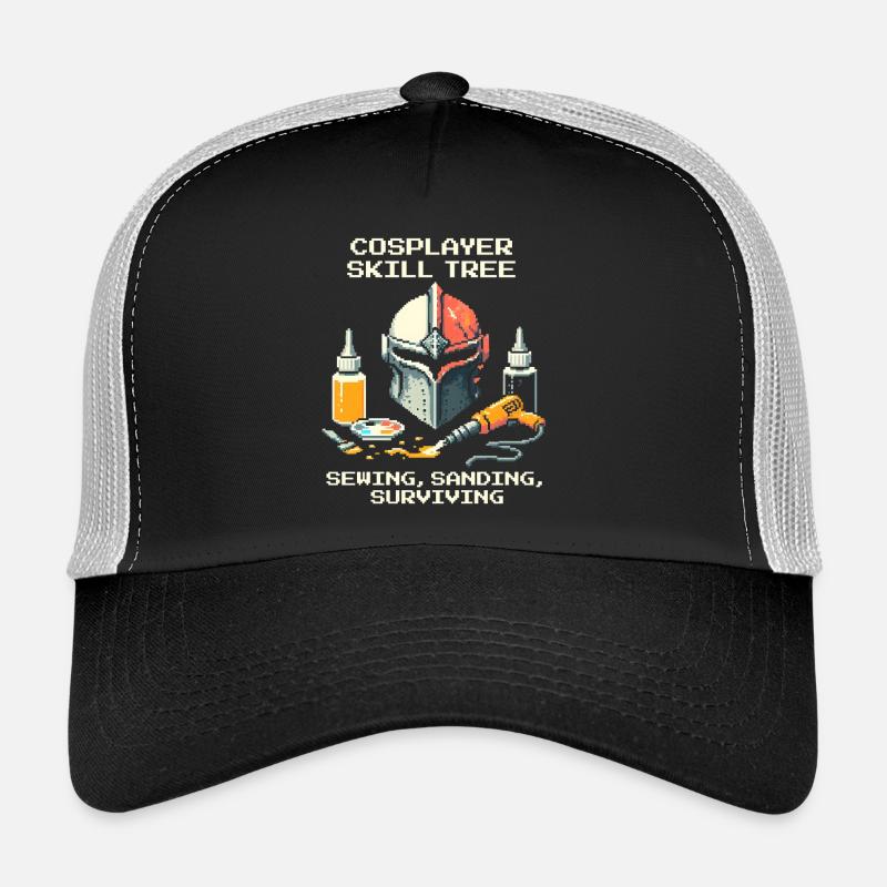 Skilltree : Couture, ponçage, survie | Cosplay Casquette trucker 