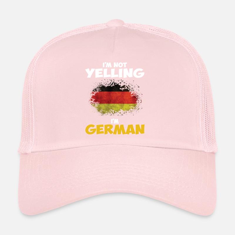 Im Not Yelling Im German Funny Germany Quote Trucker Cap