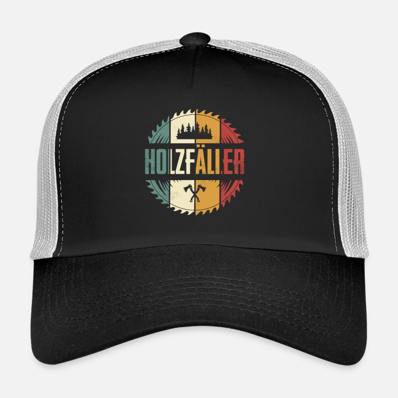 Holzfäller - Trucker Cap - Schwarz/Steingrau