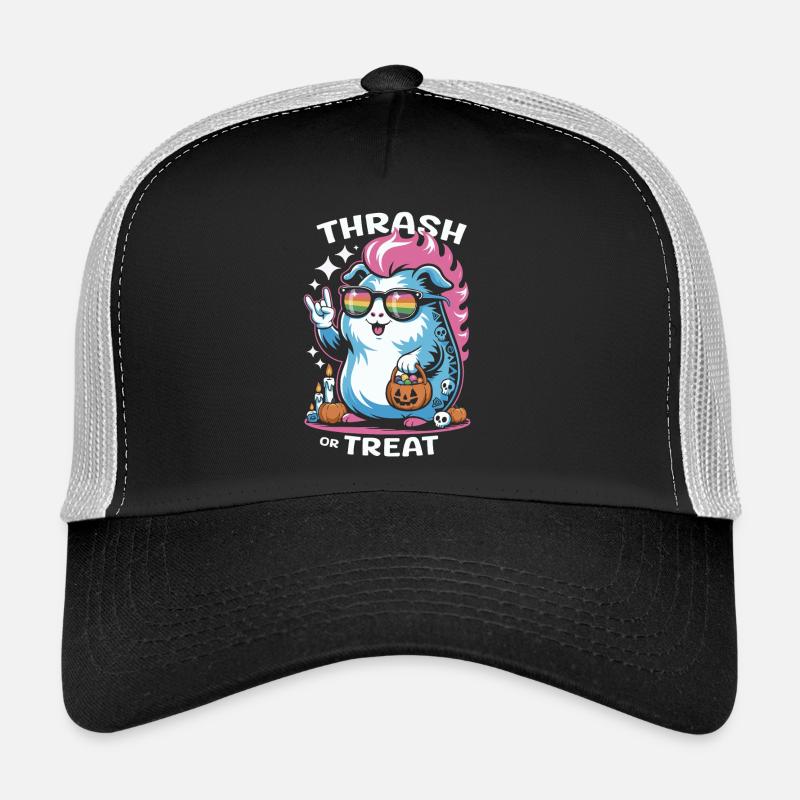 Effrayant cochon d’Inde hamster Halloween fun Casquette trucker 