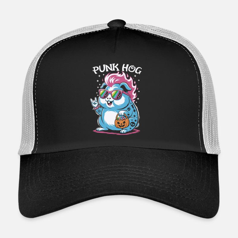 Punk Hamster Guinea Pig Costume - Trucker Cap - black/stone grey