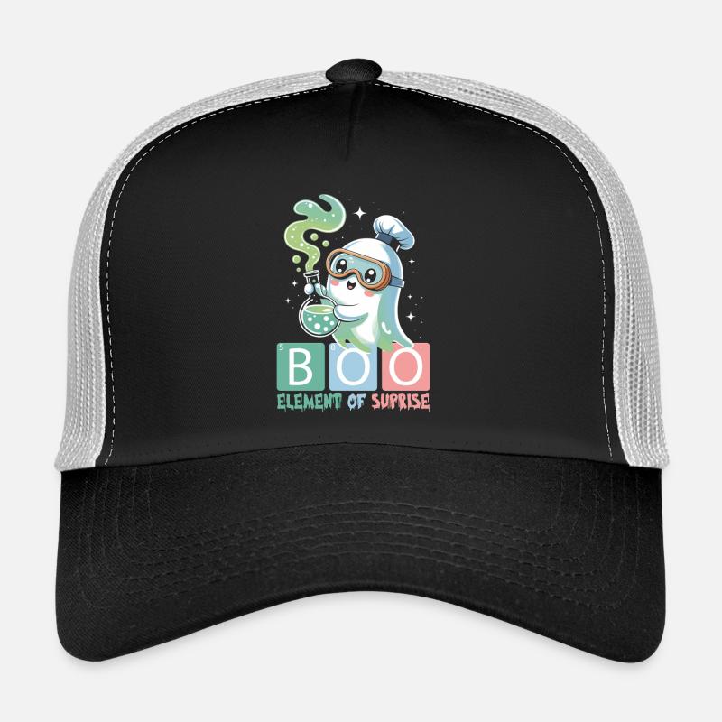 Ghost Cute Halloween Autumn Trucker Cap