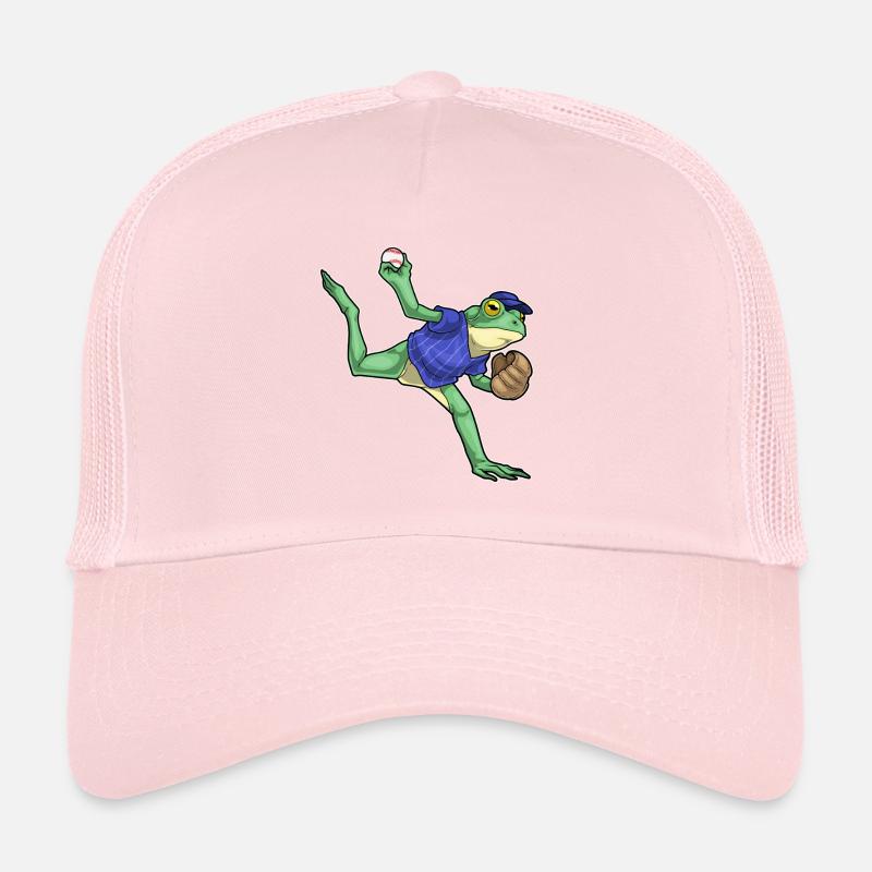 Frog Baseball Baseball Glove Trucker Cap