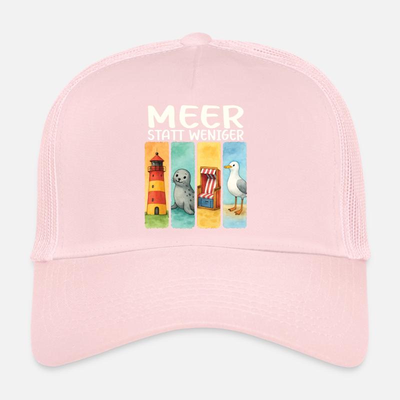 Moin Leuchtturm Robbe Strandkorb Möwe Küste Trucker Cap