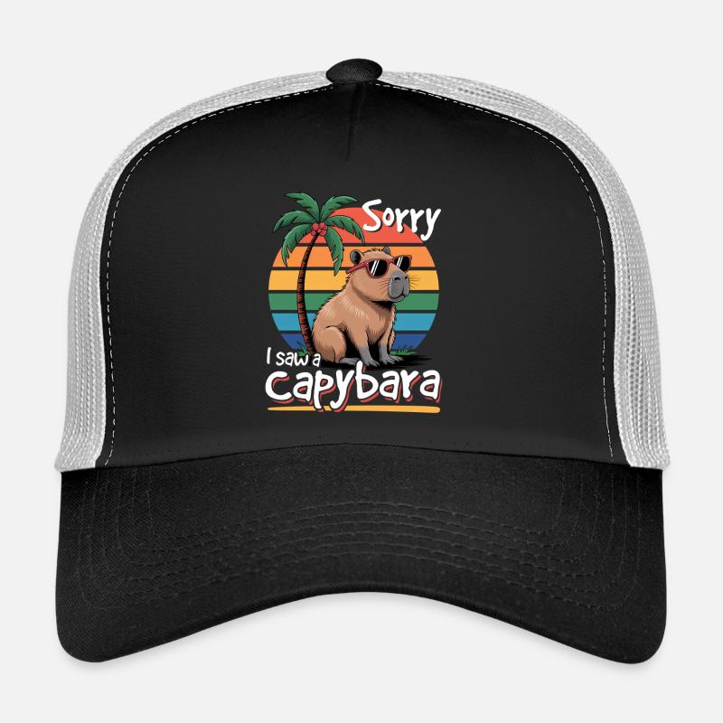Funny aesthetic Kawaii Capybara Trucker Cap