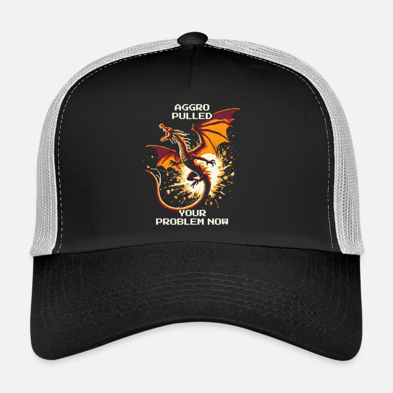 Aggro pulled – votre problème | Dragon Pixel Art Casquette trucker 
