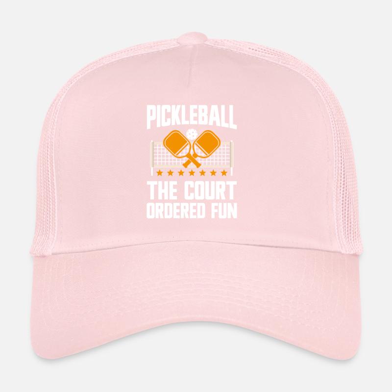 Pickleball : le plaisir ordonné par le tribunal Casquette trucker 