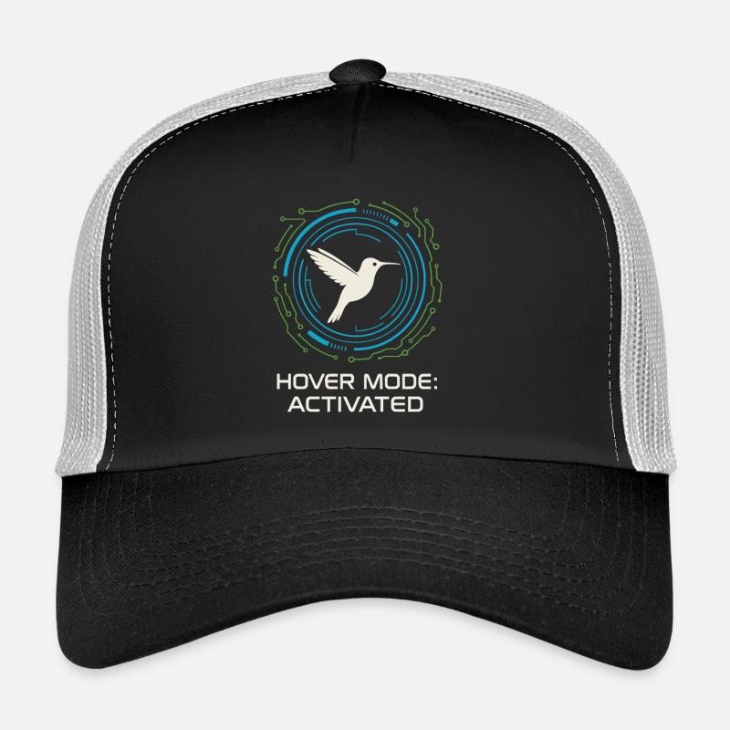 Funny Hummingbird Mem Tiny Bird Big Energy Trucker Cap