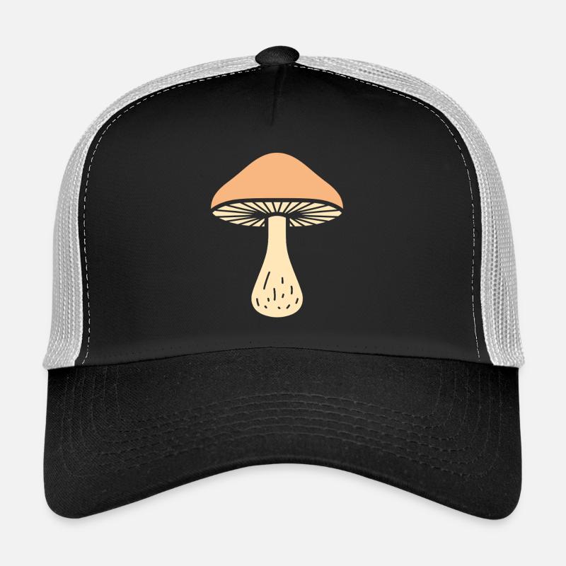 Champignon Illustration Naturelle Casquette trucker 
