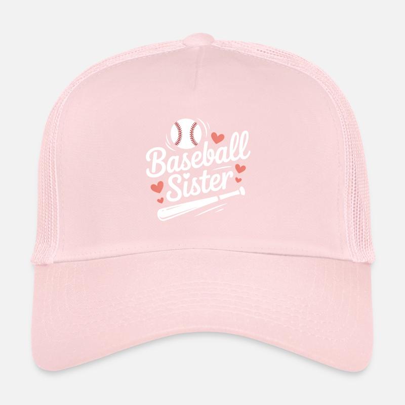 Baseball Spruch Schwester Lustig Baseball Geschenk Trucker Cap