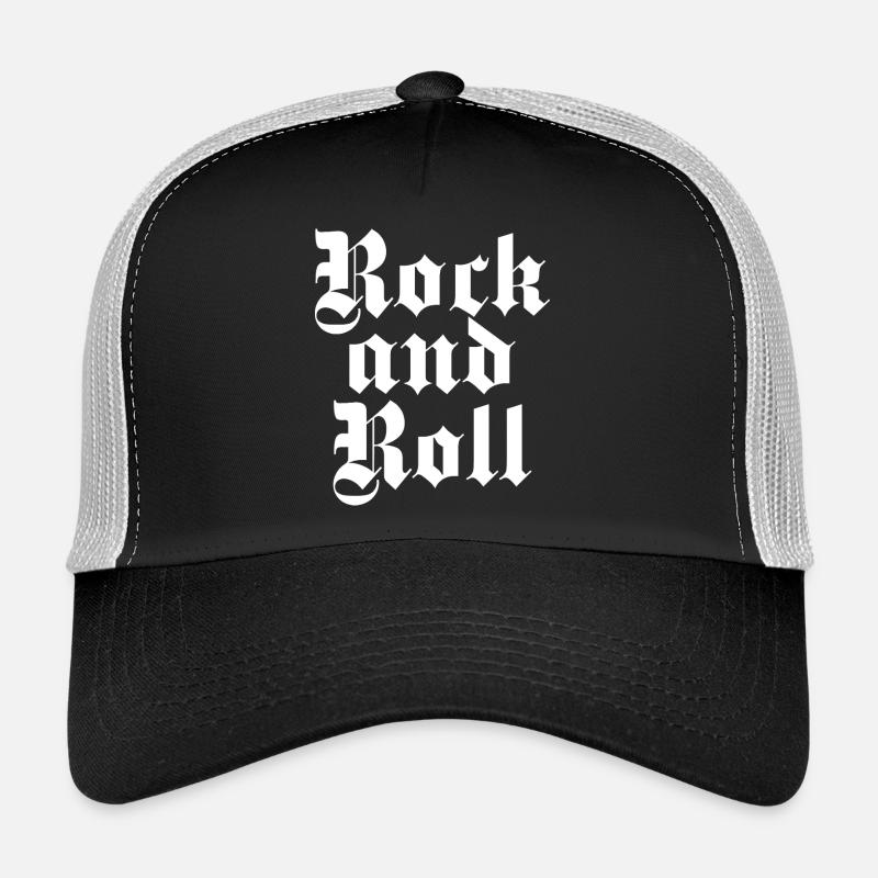 Rock'n'Roll Gothic Druck Trucker Cap