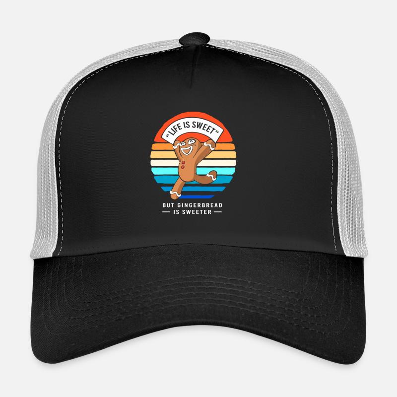 Gingerbread Christmas Gingerbread Man Gingerbread Trucker Cap