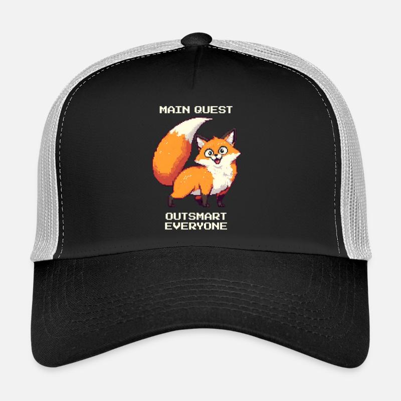 Main Quest: Outsmart Everyone | derpy fox Trucker Cap