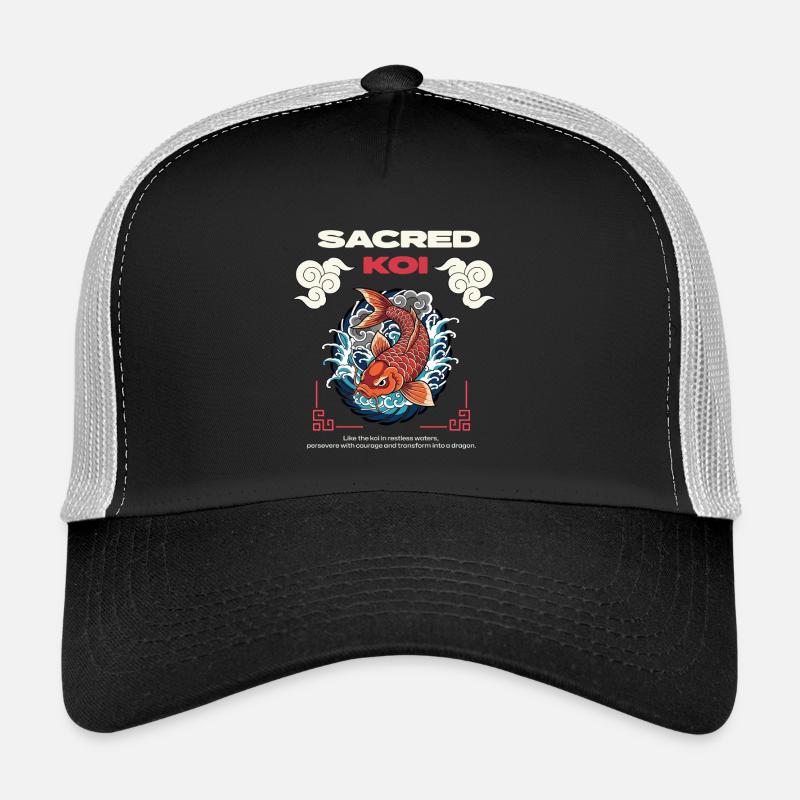 Sacred Koi - Trucker Cap - black/stone grey