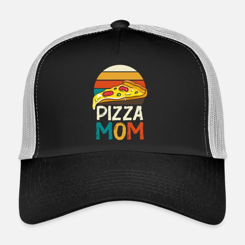 Pizza Mom Slice Retro Trucker Cap