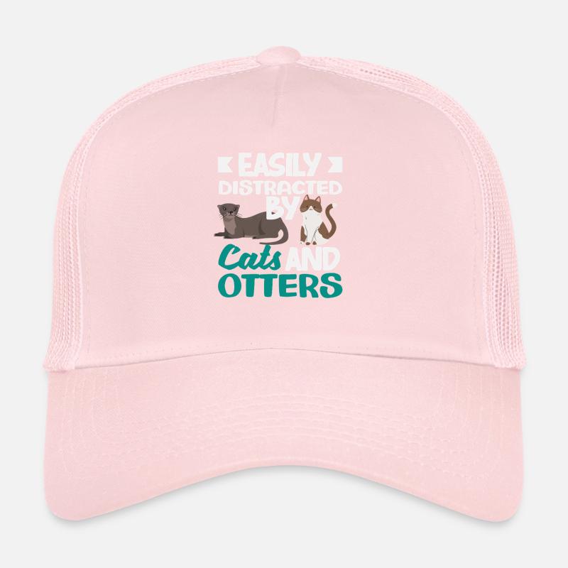 Loutre de mer dessin animé chats Casquette trucker 