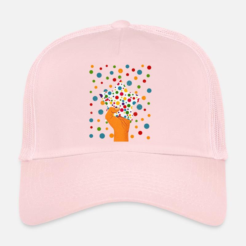 Fleckig In Not 2025 Herz Dotty Flecken Kinder Trucker Cap