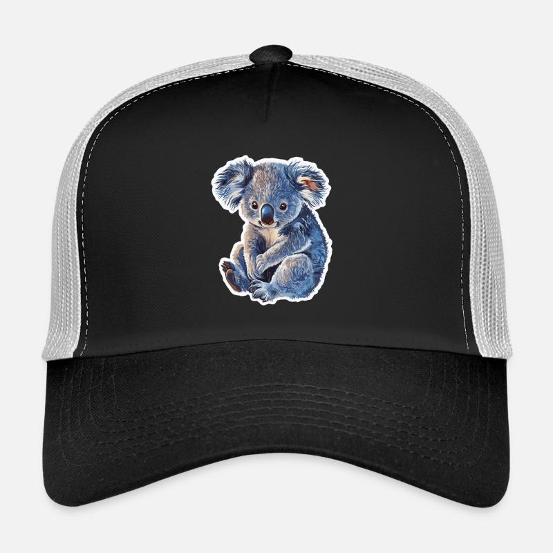 Koala - Trucker Cap - Schwarz/Steingrau