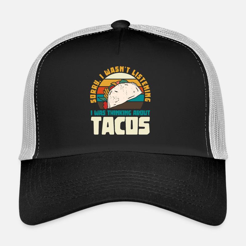 Late Taco Thought Train Retro Design Trucker Cap