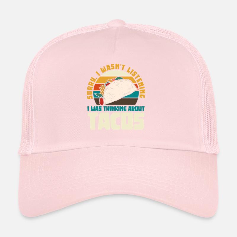 Später Taco Gedankengang Retro Design Trucker Cap