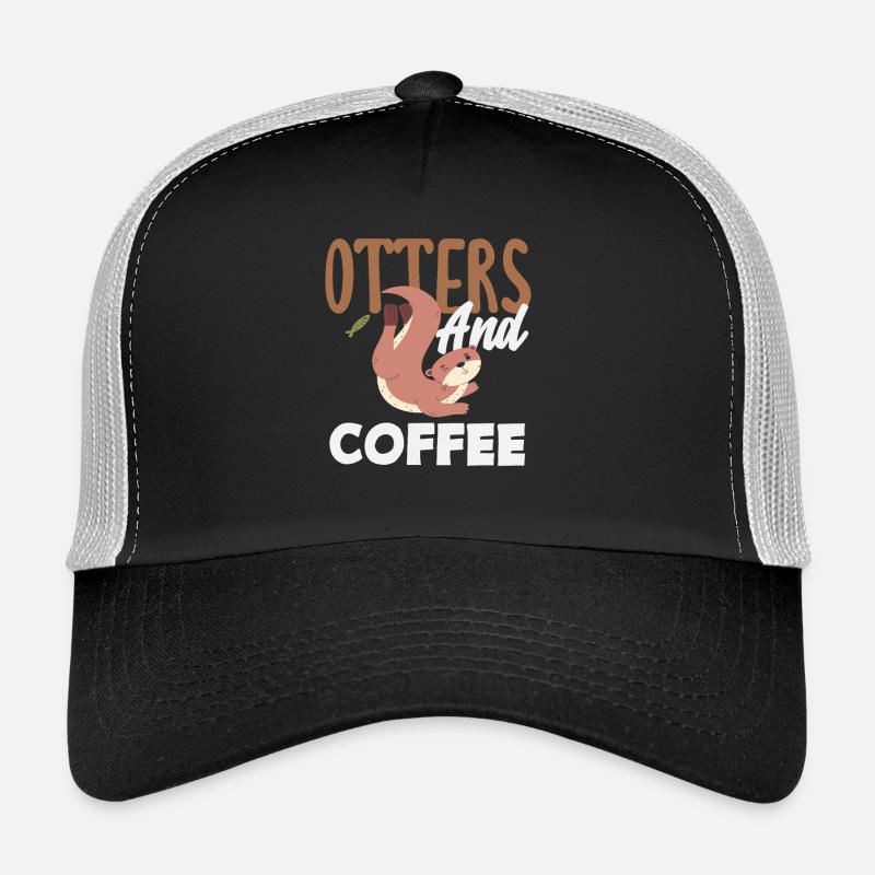 Loutre de mer dessin animé café Casquette trucker 