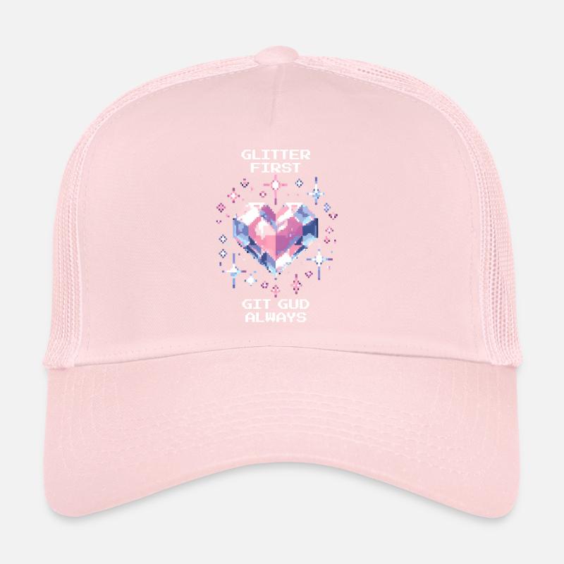 Glitter First, Skill Anyway | Girly Edge, Jeux Casquette trucker 