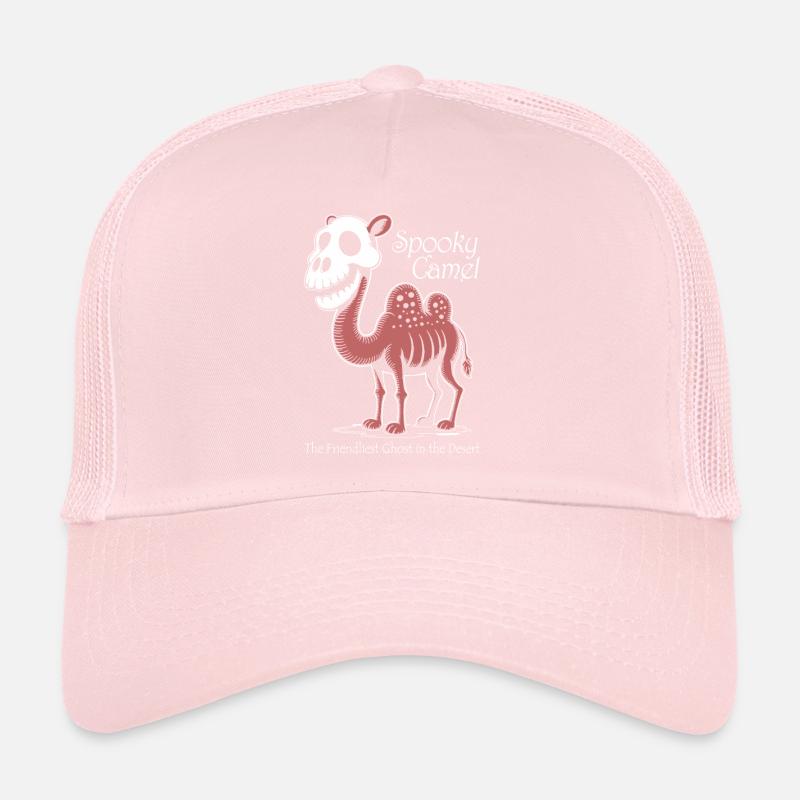 Fantôme de chameau effrayant dans le désert Casquette trucker 