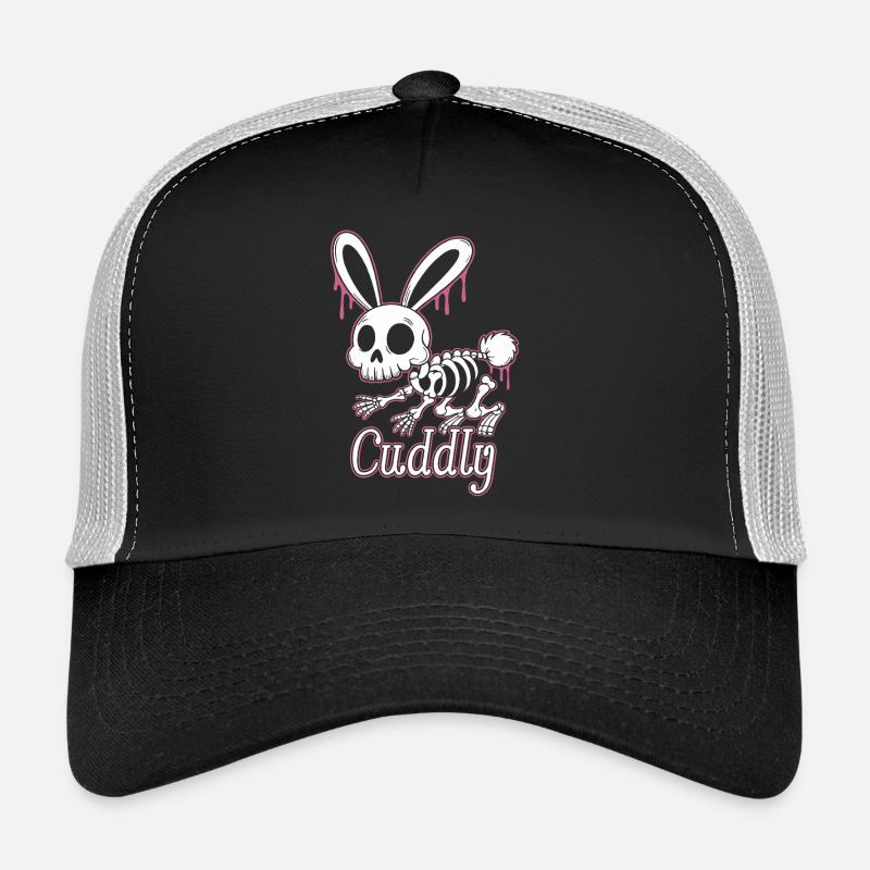 Bone Bunny Câlin Lapin d’Halloween Casquette trucker 