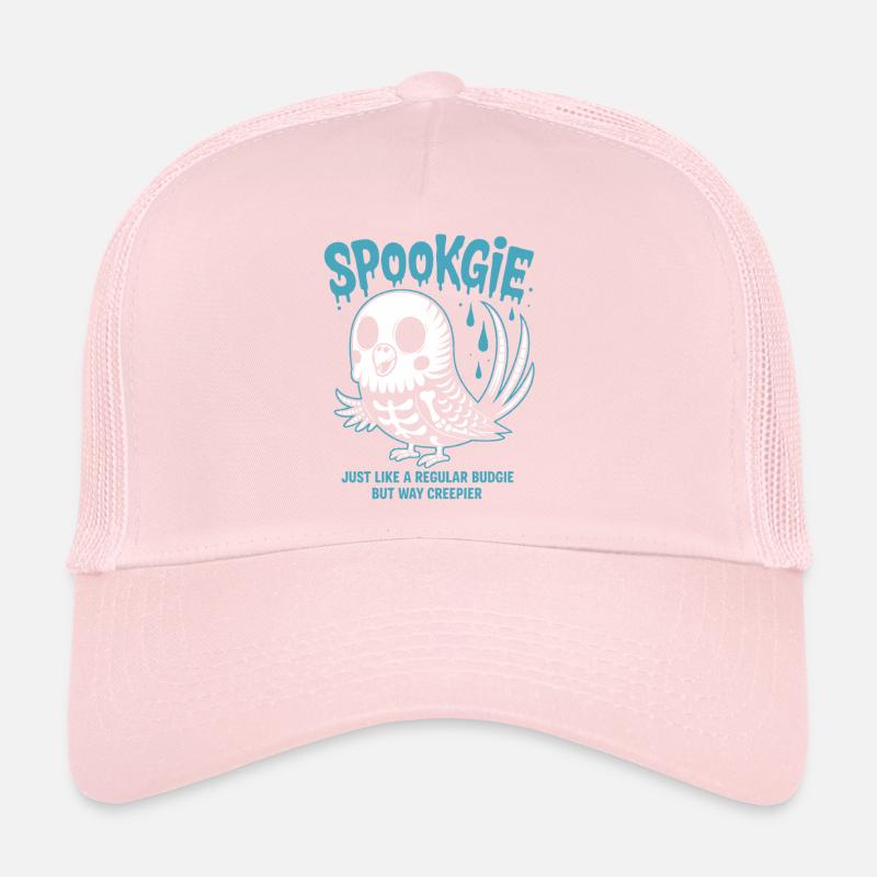 Spooky Perruche Squelette Halloween Casquette trucker 