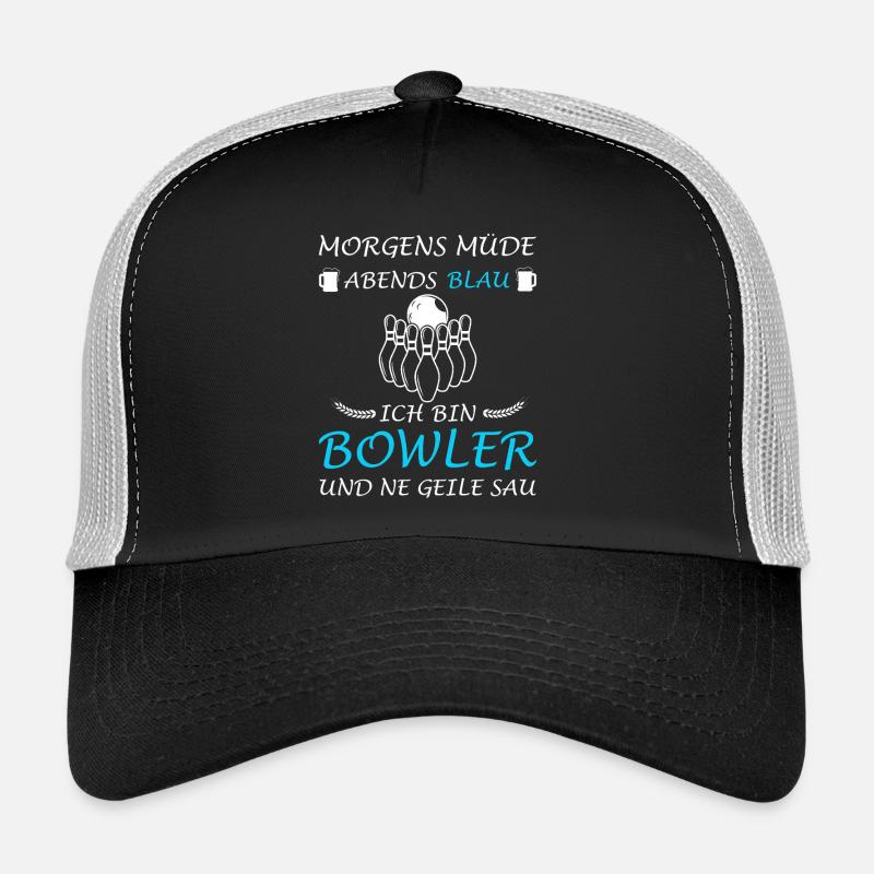 Bowling Bowler Bowler Beer Saying Trucker Cap