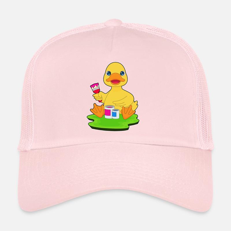 Duck Painter Brush Painting Trucker Cap